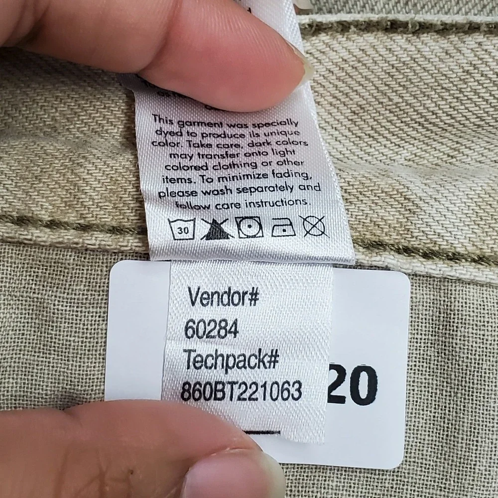 PACSUN Women Jeans 28 Beige Denim Bootcut High Rise 31